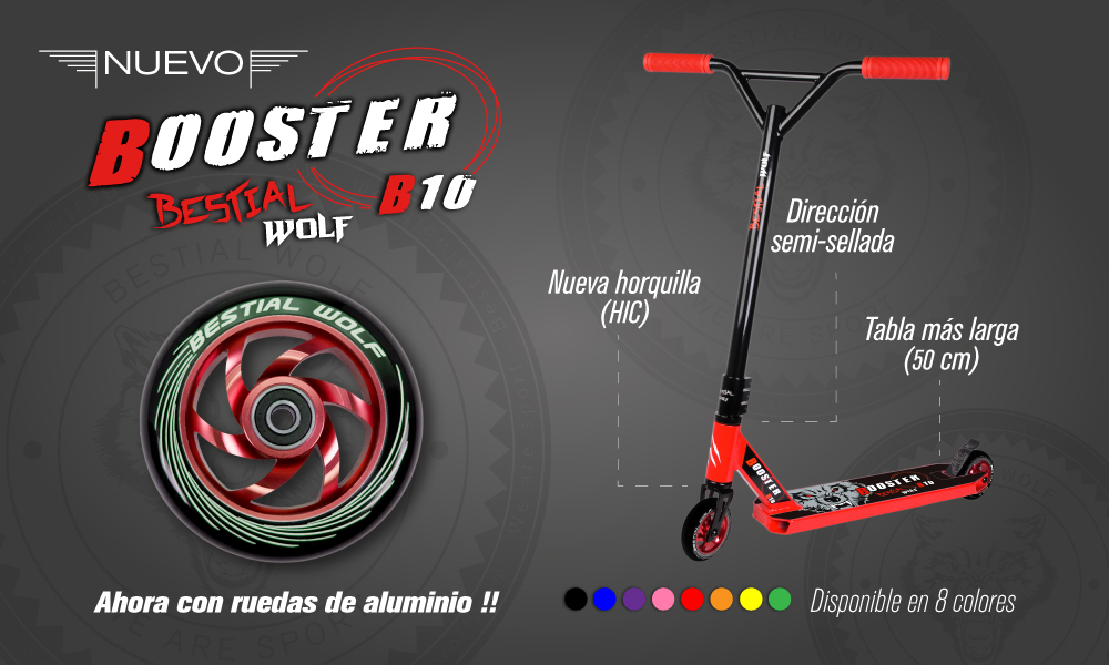 Patinete Bestial Wolf Booster B10